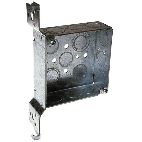 4 in welded square electrical box bracket|4.